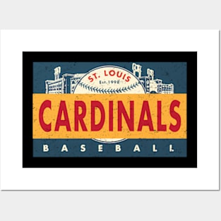 St Louis Cardinals Banner By Buck Originals Posters and Art